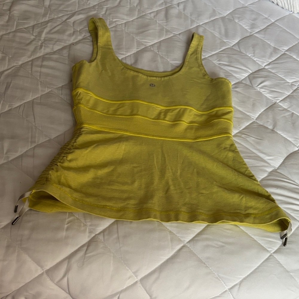Lululemon Athletica Yellow Tank Top